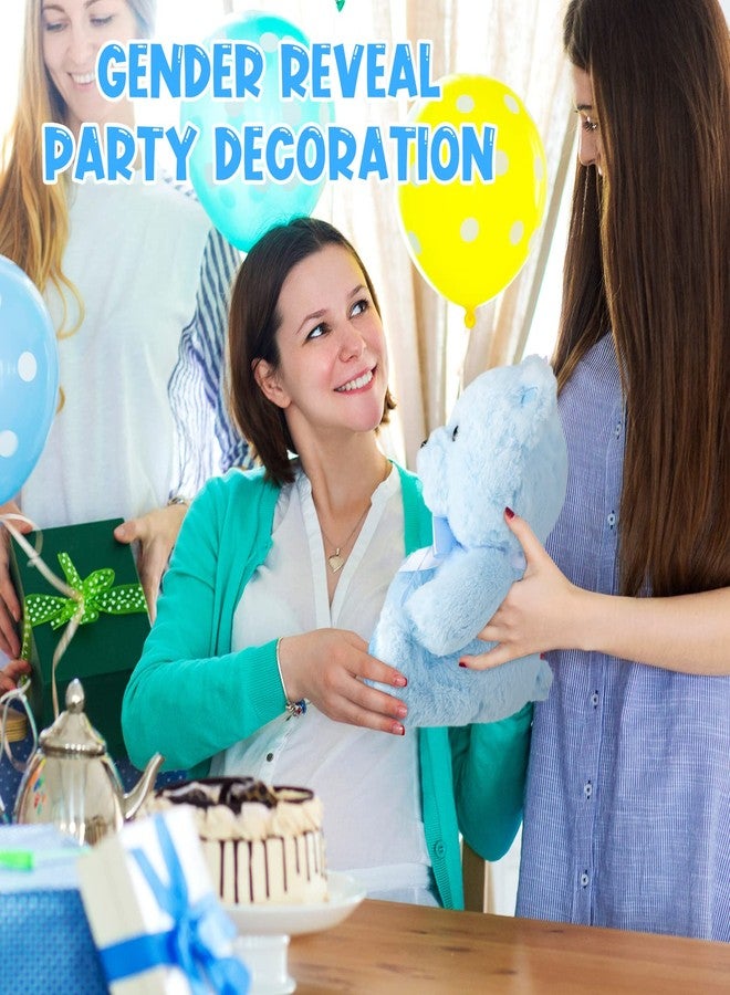 Chalyna 10 Inch Stuffed Baby's Animal First Bear Cute Plush Doll Valentine's Day Favor Plush Toy Stuffed for Birthday Baby Shower Wedding(Blue) - Image 4